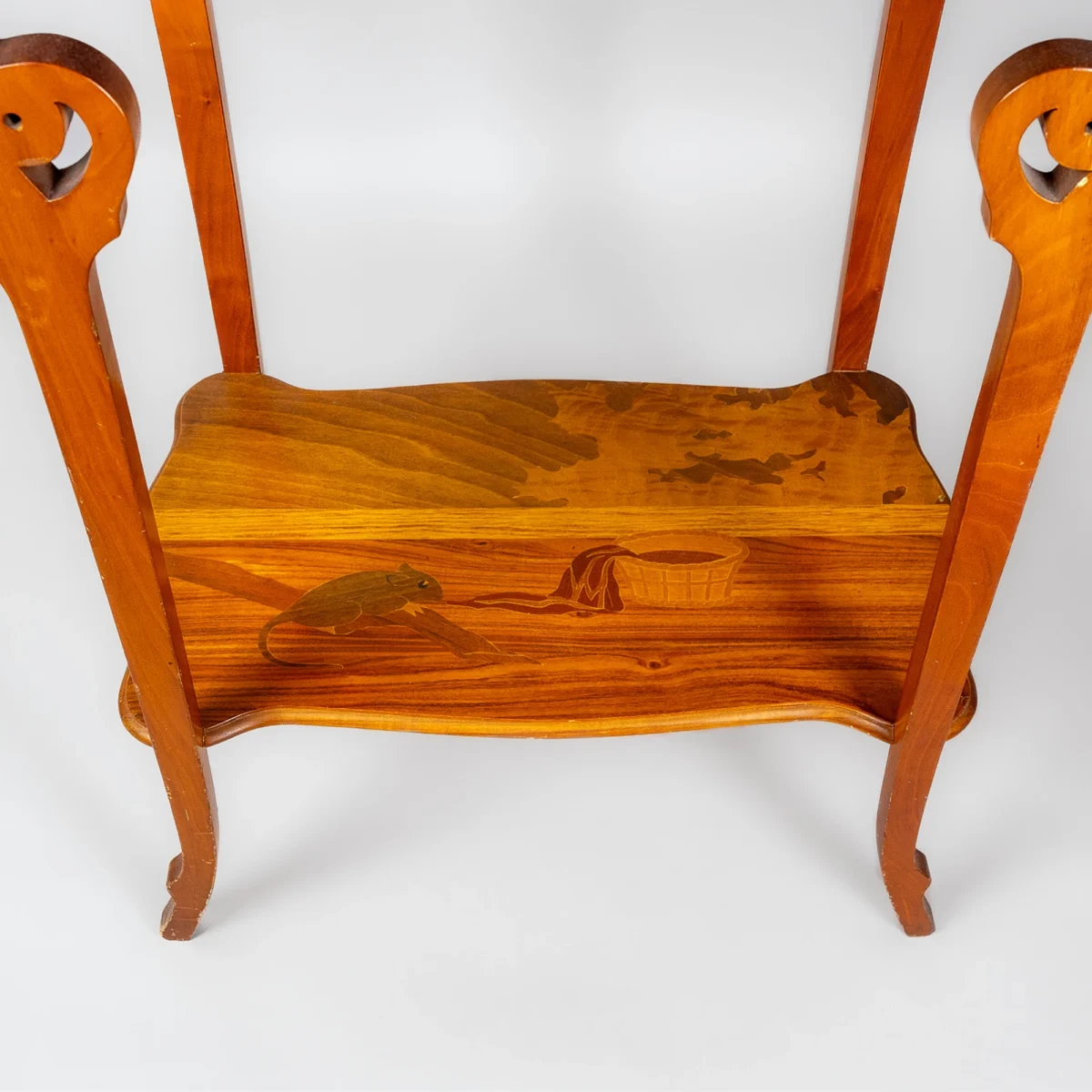 Rare Art Nouveau Marquetry Side Table - Image 3