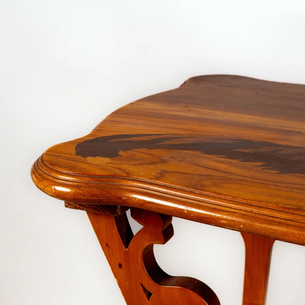 Rare Art Nouveau Marquetry Side Table - Image 4