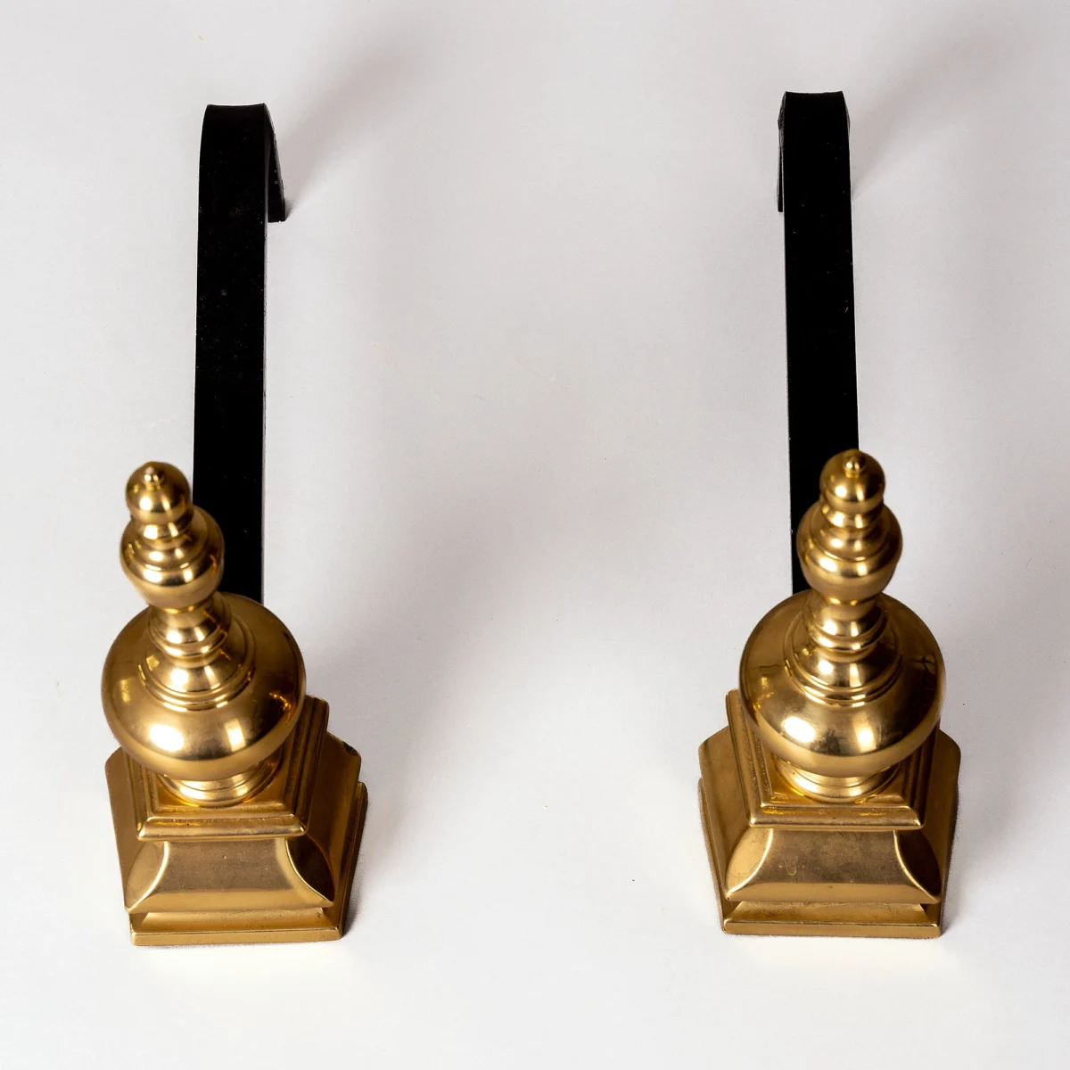 Brass and Cast Iron Firedogs (andirons) - Image 2