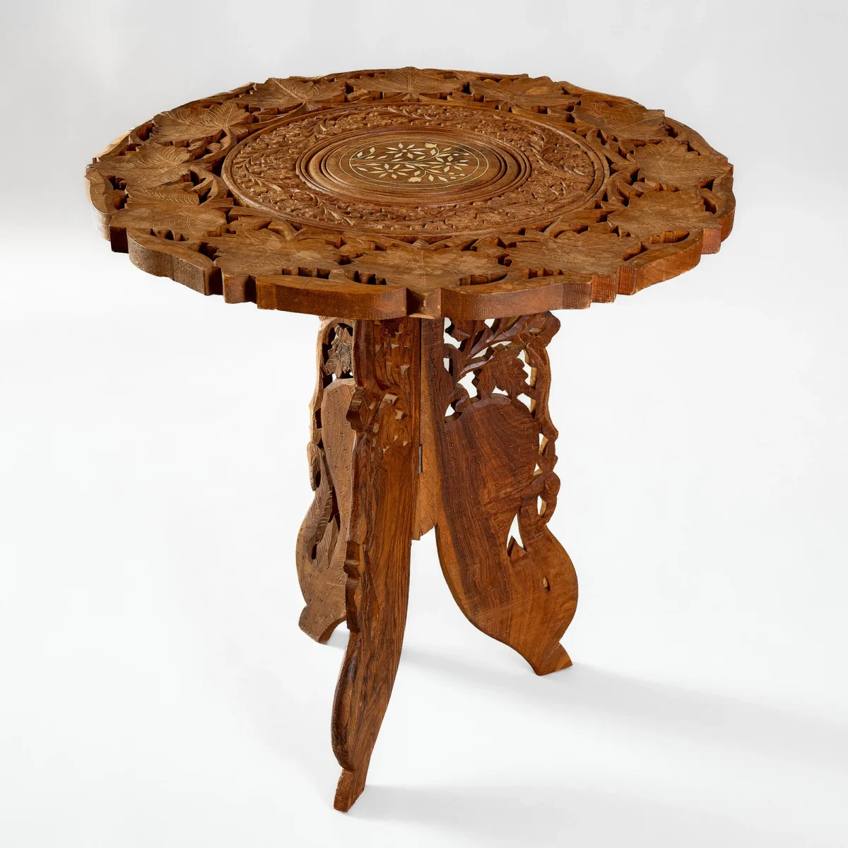Carved Indian Kashmiri Tables - Image 2