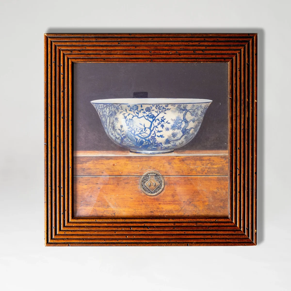 Rare Wood-Framed Chinese Pottery Prints - Image 2