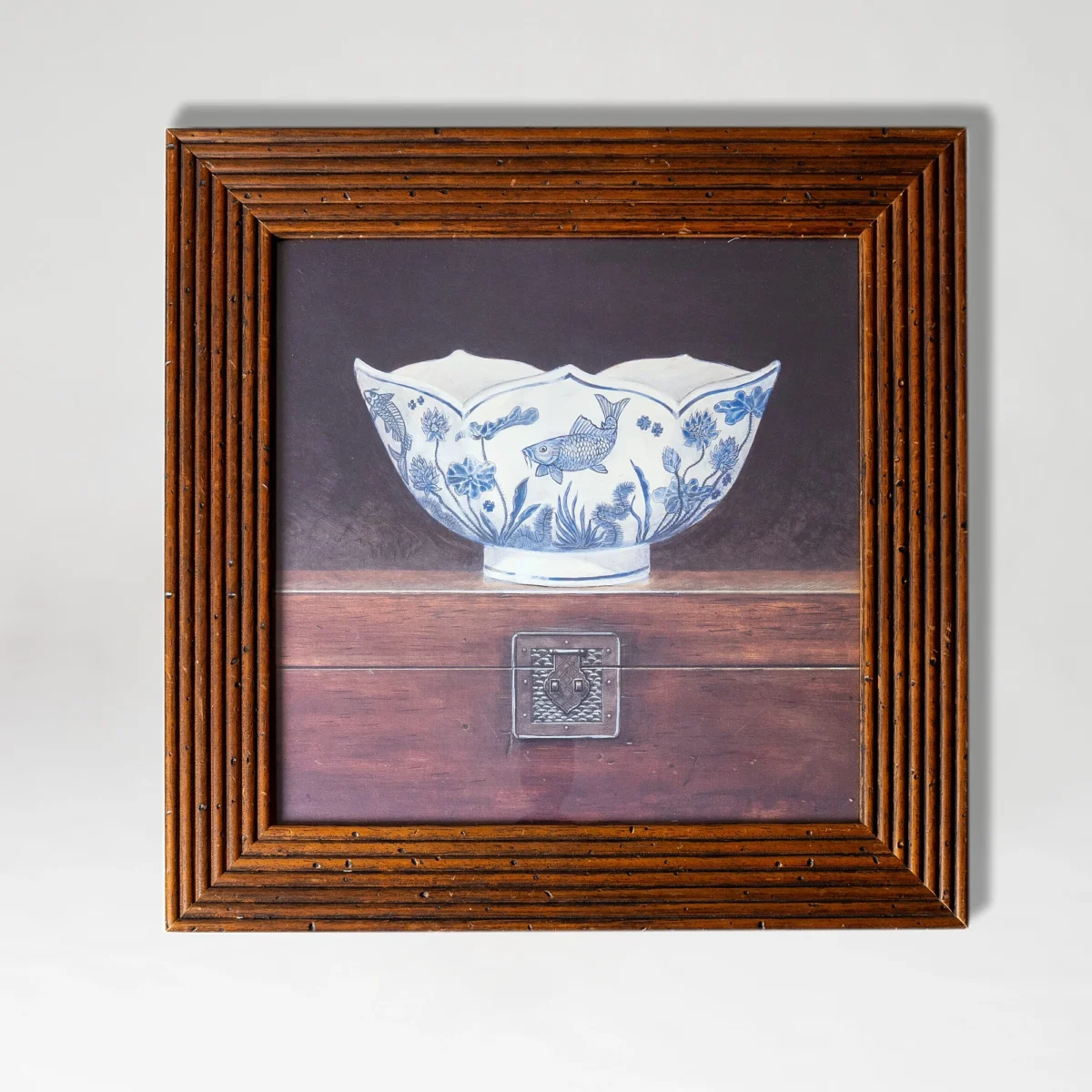 Rare Wood-Framed Chinese Pottery Prints - Image 3