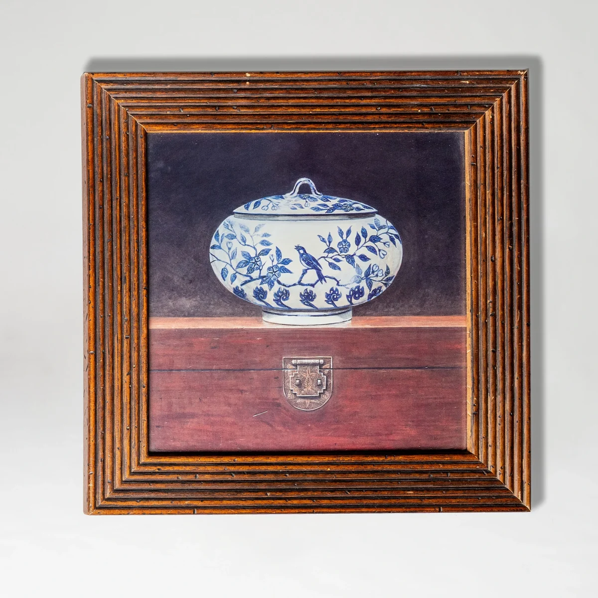 Rare Wood-Framed Chinese Pottery Prints - Image 4