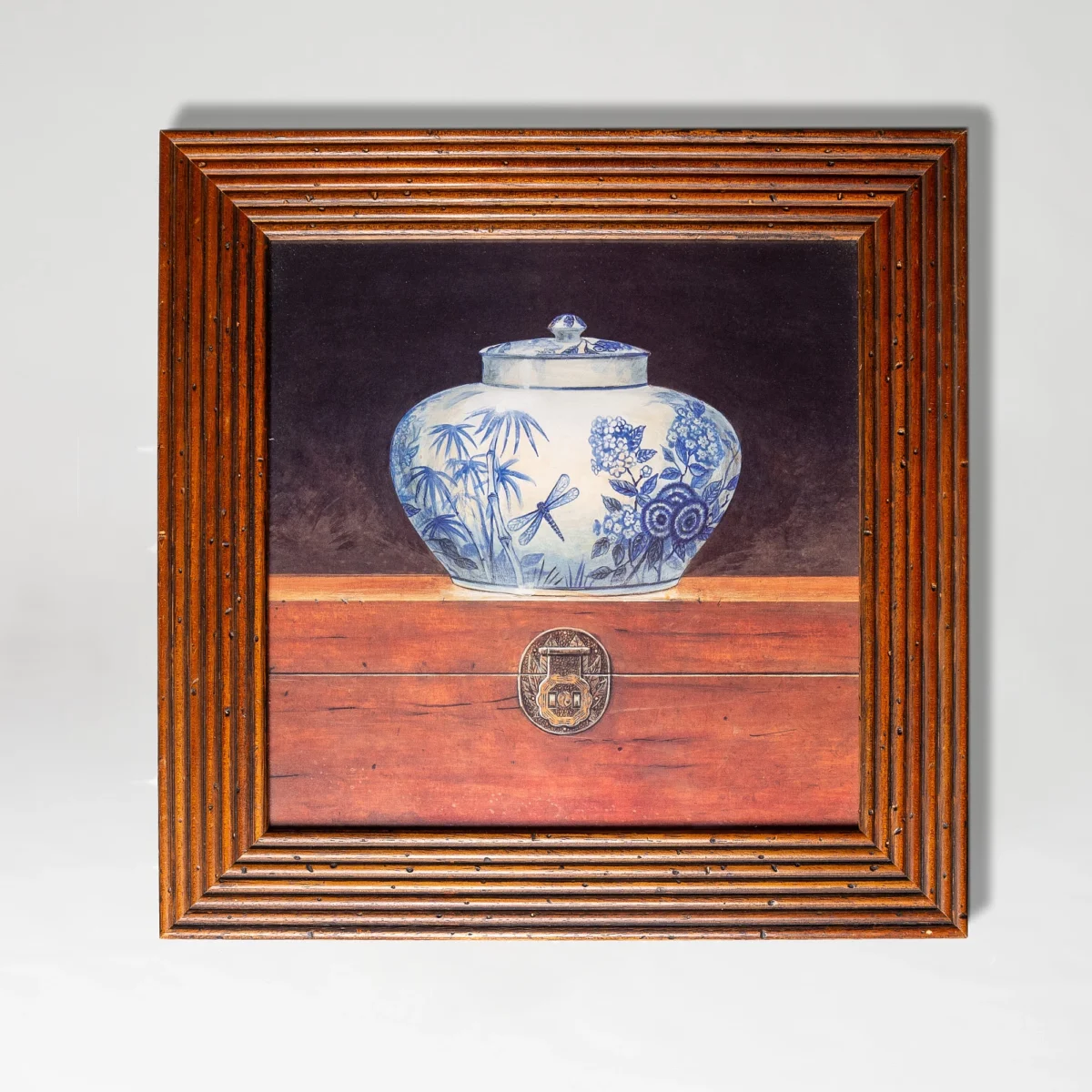 Rare Wood-Framed Chinese Pottery Prints - Image 5