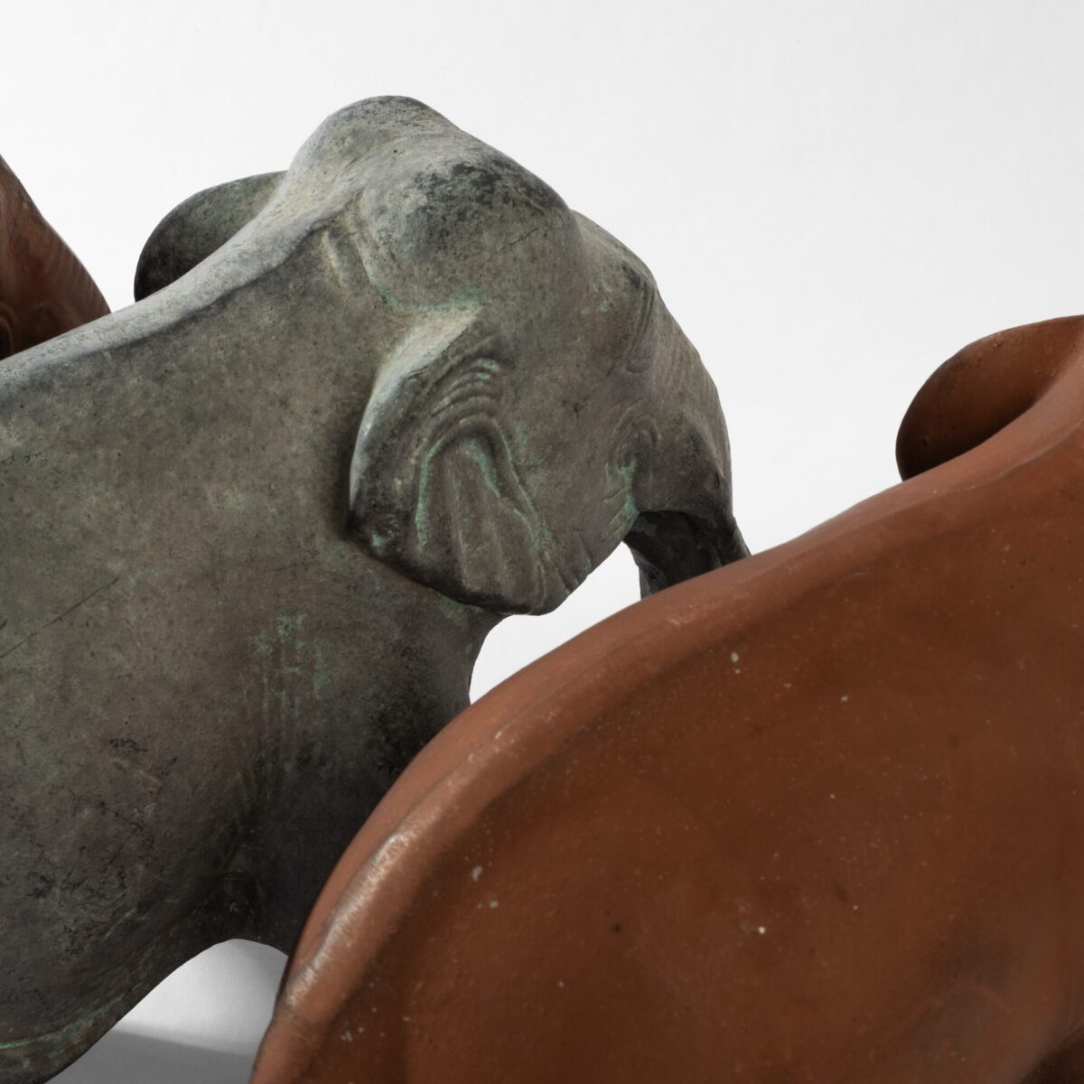 Metal Elephant Statues - Image 4
