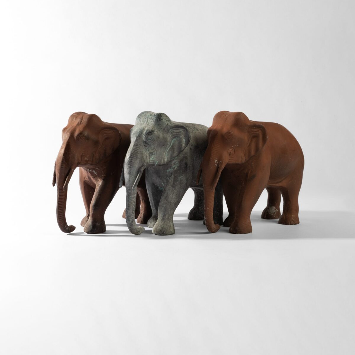 Metal Elephant Statues - Image 5