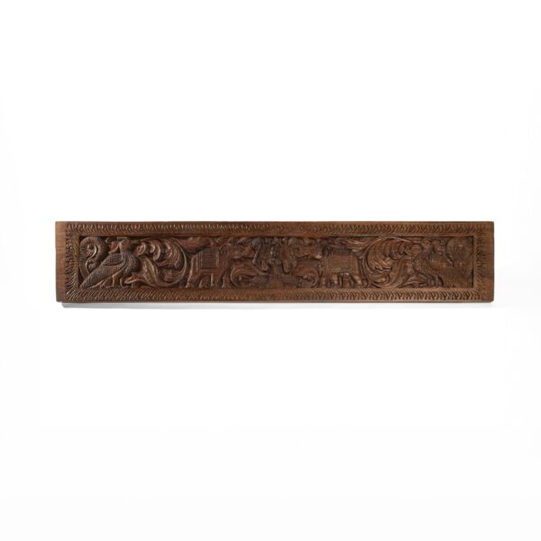Indian Hand Carved Wood Panel
