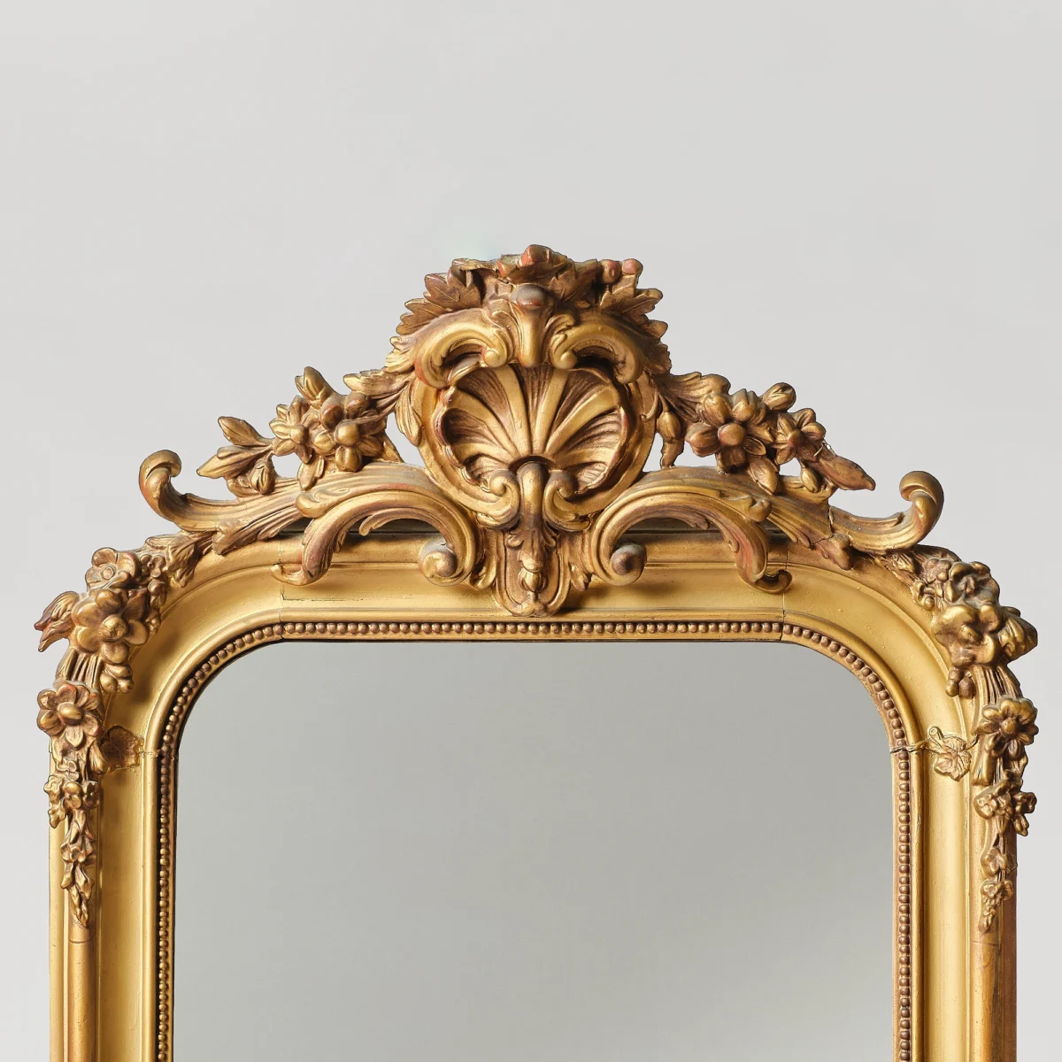 Mid-Size Carved Gilt Mirror - Image 2