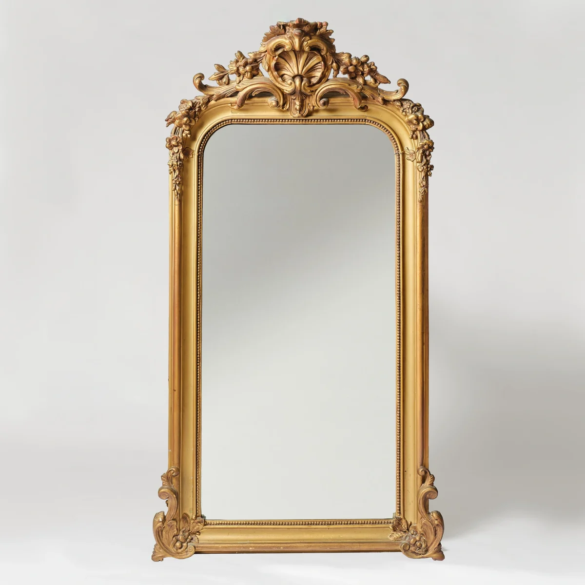 Mid-Size Carved Gilt Mirror