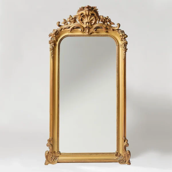 Mid-Size Carved Gilt Mirror