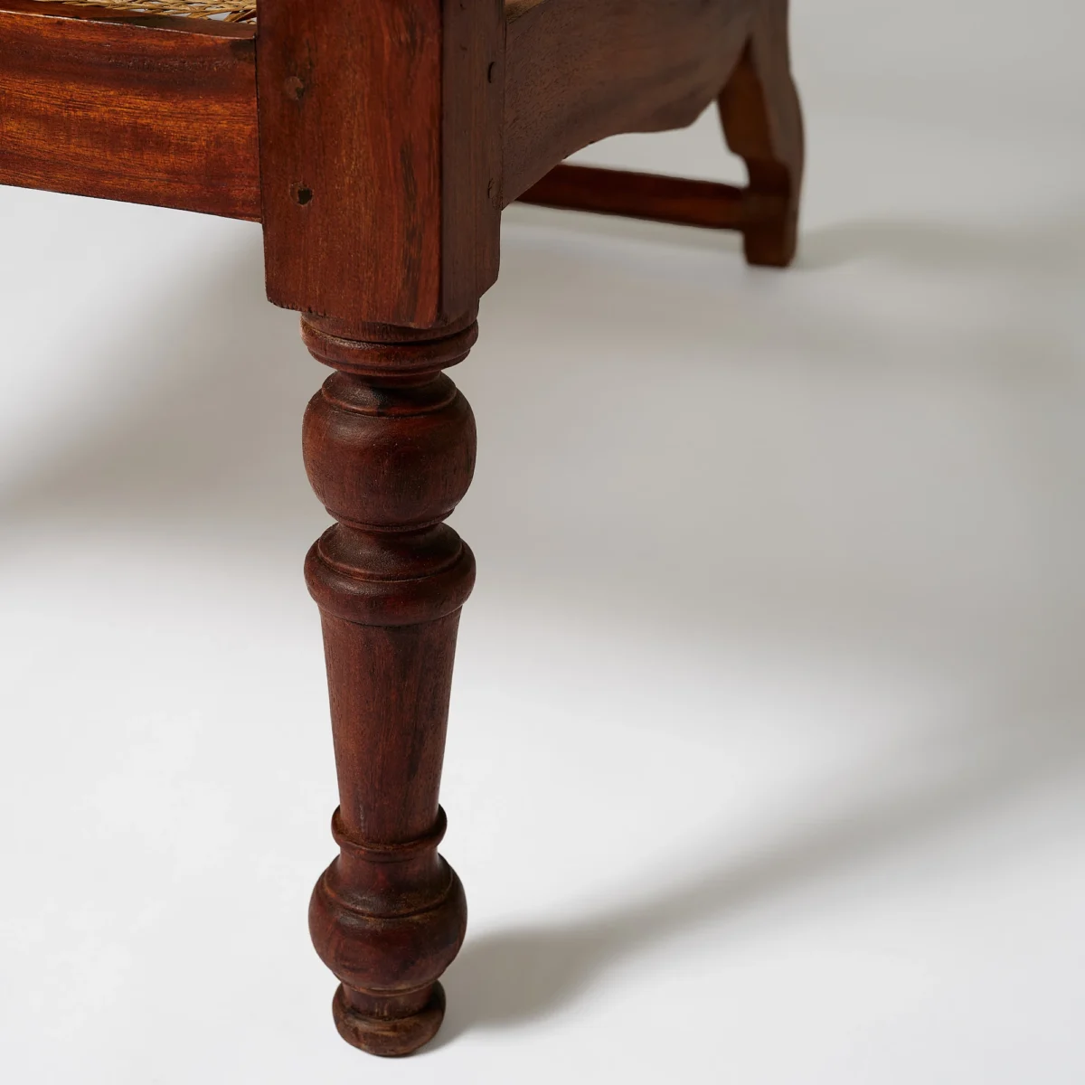 Wood and Cane Indian Plantation Chairs - Image 6