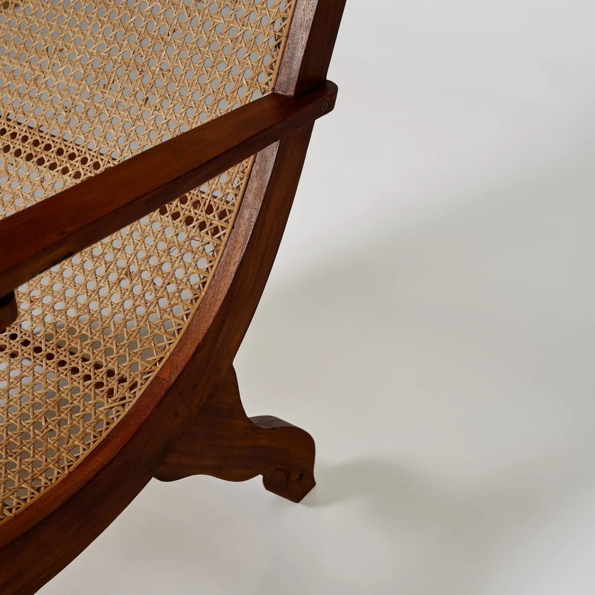 Wood and Cane Indian Plantation Chairs - Image 7