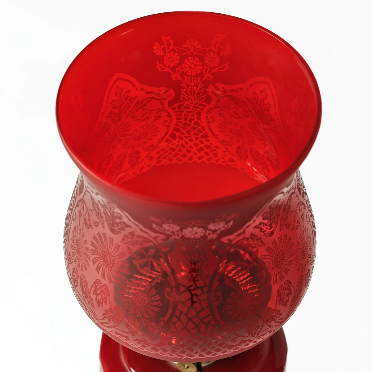 Vintage Glass Table Lamp - Image 2