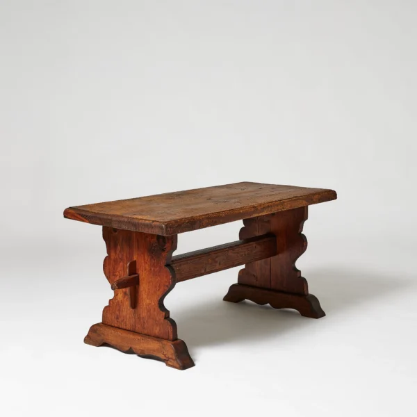Wood Trestle table