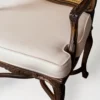 1980s Carved Wood and Cane Arm Chairs - Image 4