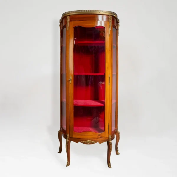 19th Century Style French Vitrine in Wood and Ormolu
