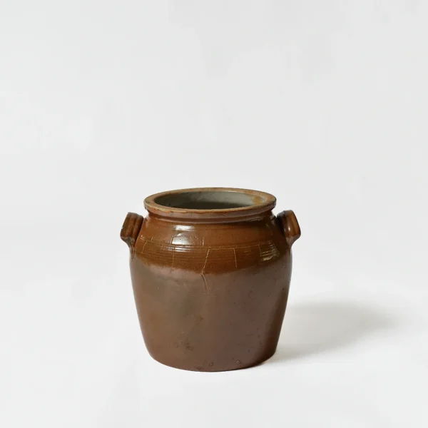 Antique Vintage French Ceramic Pottery Pot