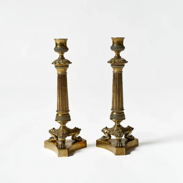 Vintage Brass Candlesticks from Europe